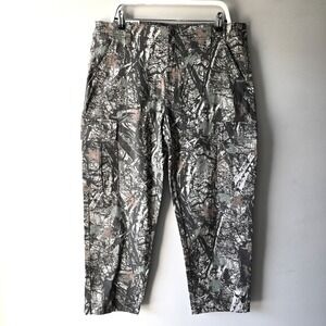 NEW IRON CO. Hunting Camo Stretch Fabric Cargo Cropped‎ Pants Mens 38/30